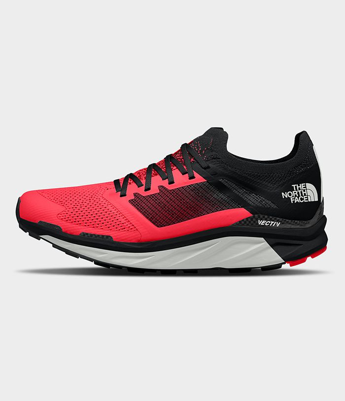 The North Face Mens Running Shoes Flight VECTIV 814OGDBHK - Coral/Black